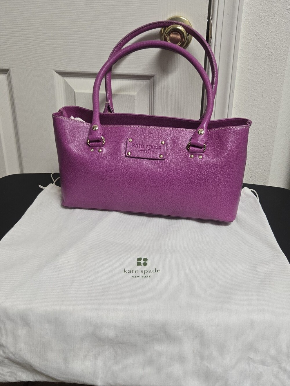 Kate Spade Fuchsia Leather Shoulder Tote